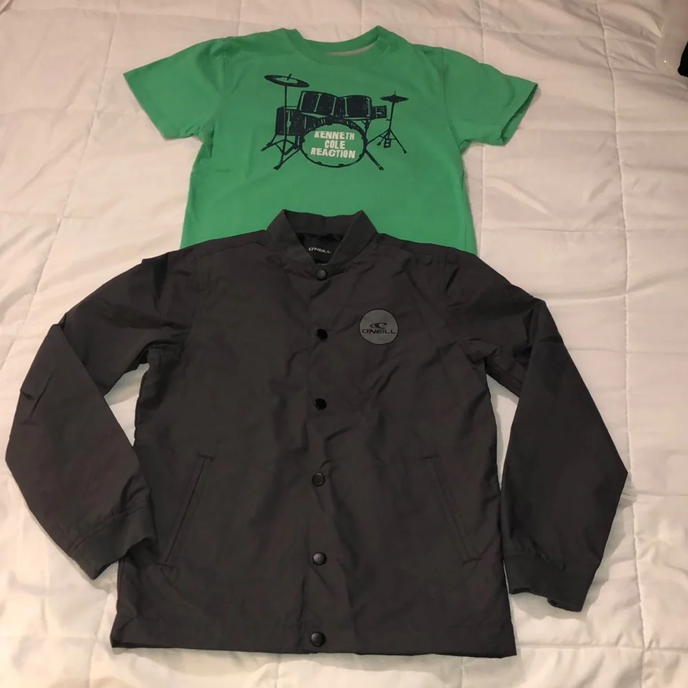 ❤️ NEW O’Neil Jacket and Kenneth Cole T-shirt never worn (new gap top $25 firm